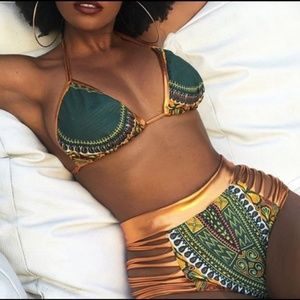 NWT Tribal  Two Piece Swimsuit